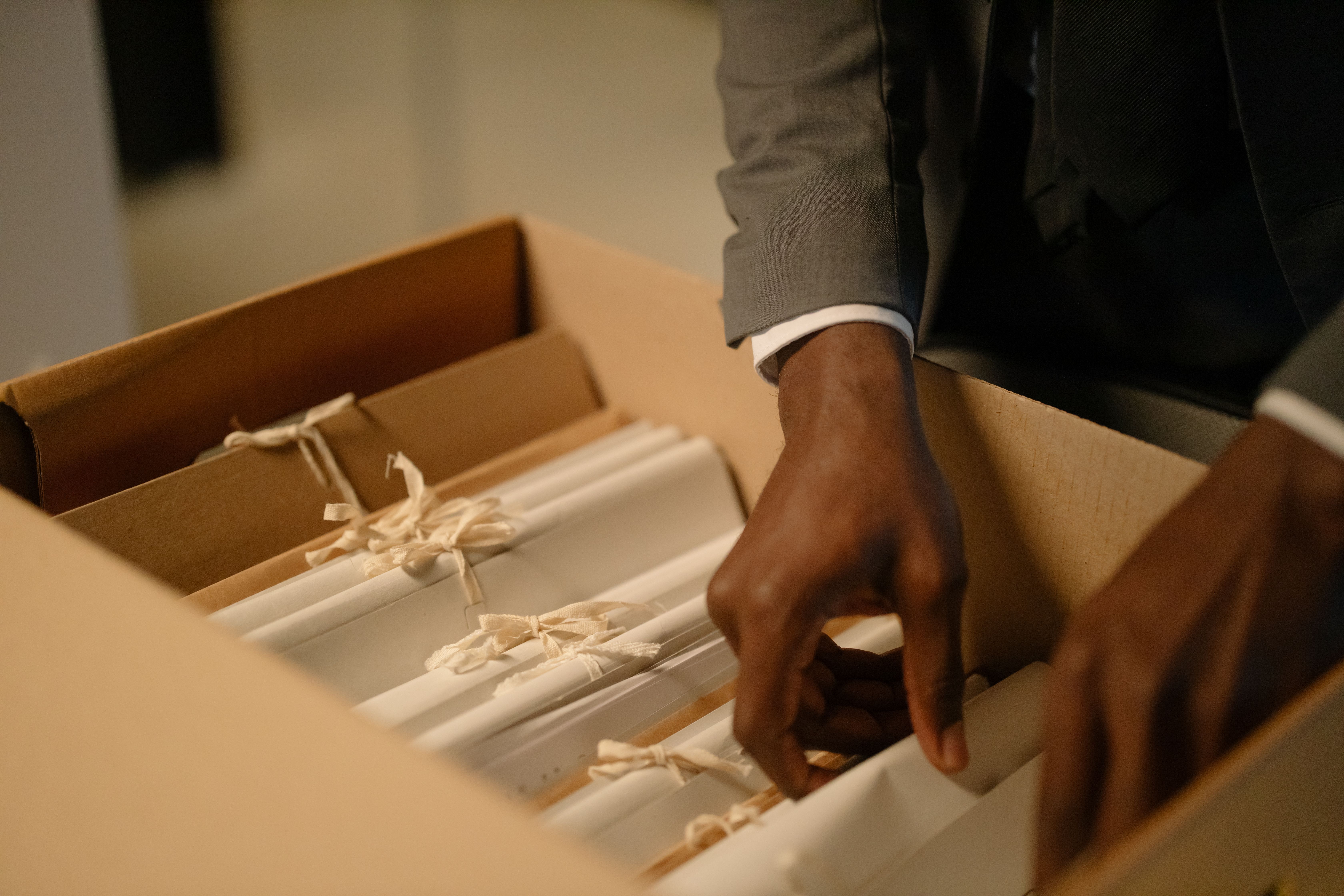 Organized official documents symbolizing open records and administrative transparency.